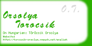 orsolya torocsik business card