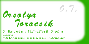 orsolya torocsik business card